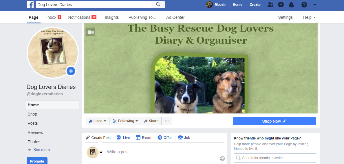 dog lovers diary on fAcebook